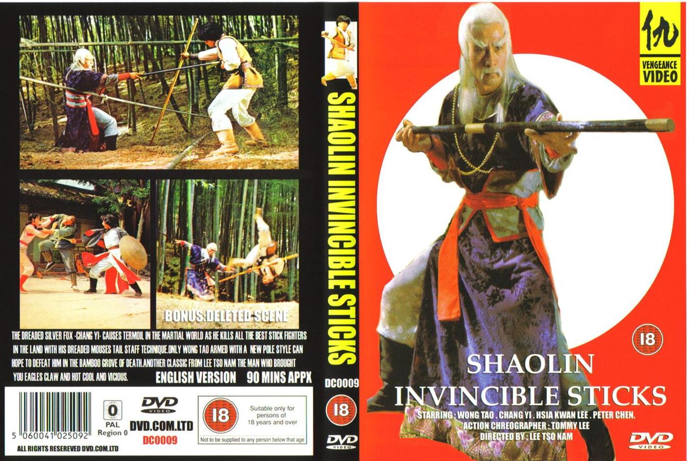 Shaolin Invincible Sticks Cover Scan