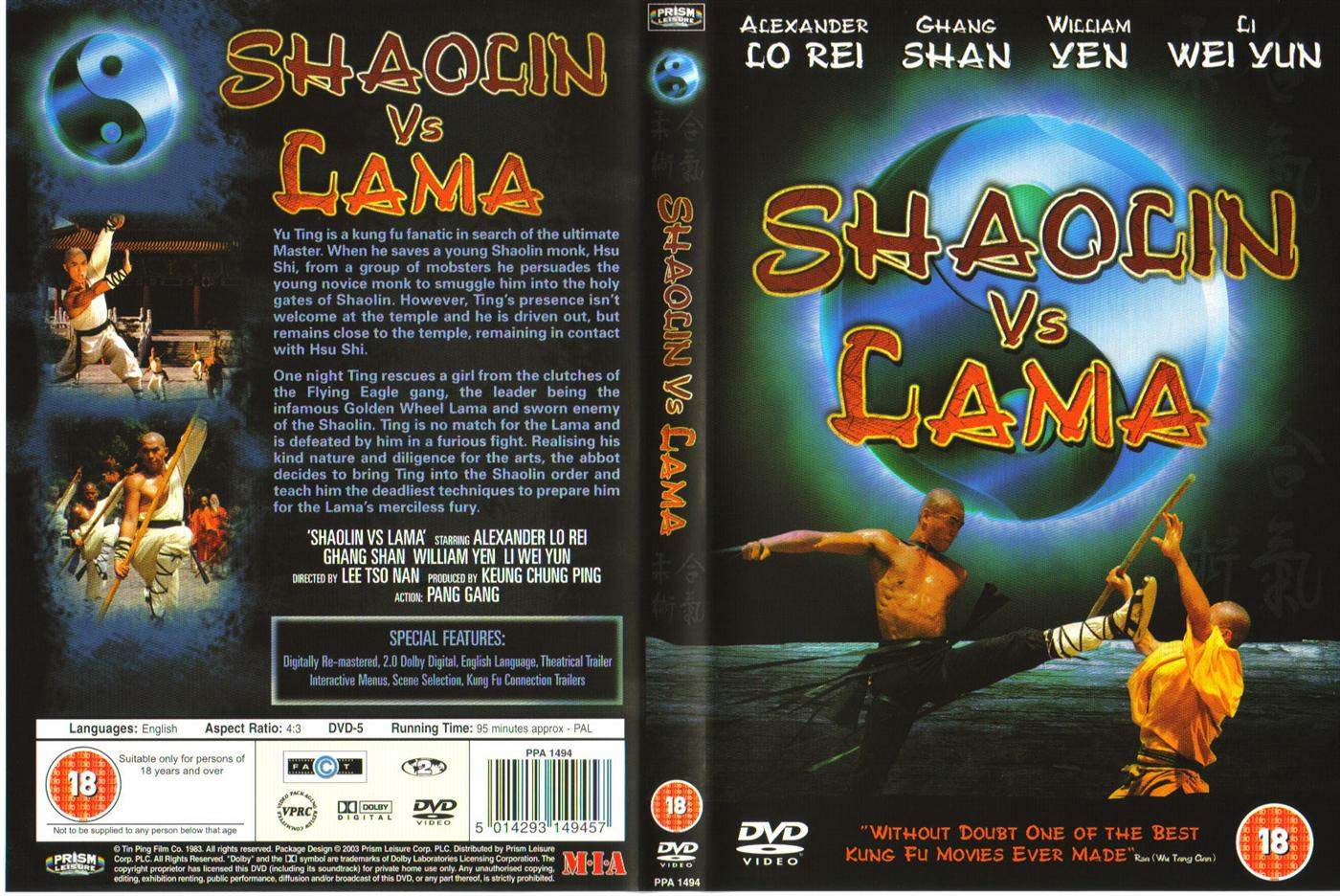 Shaolin v Lama Cover Scan