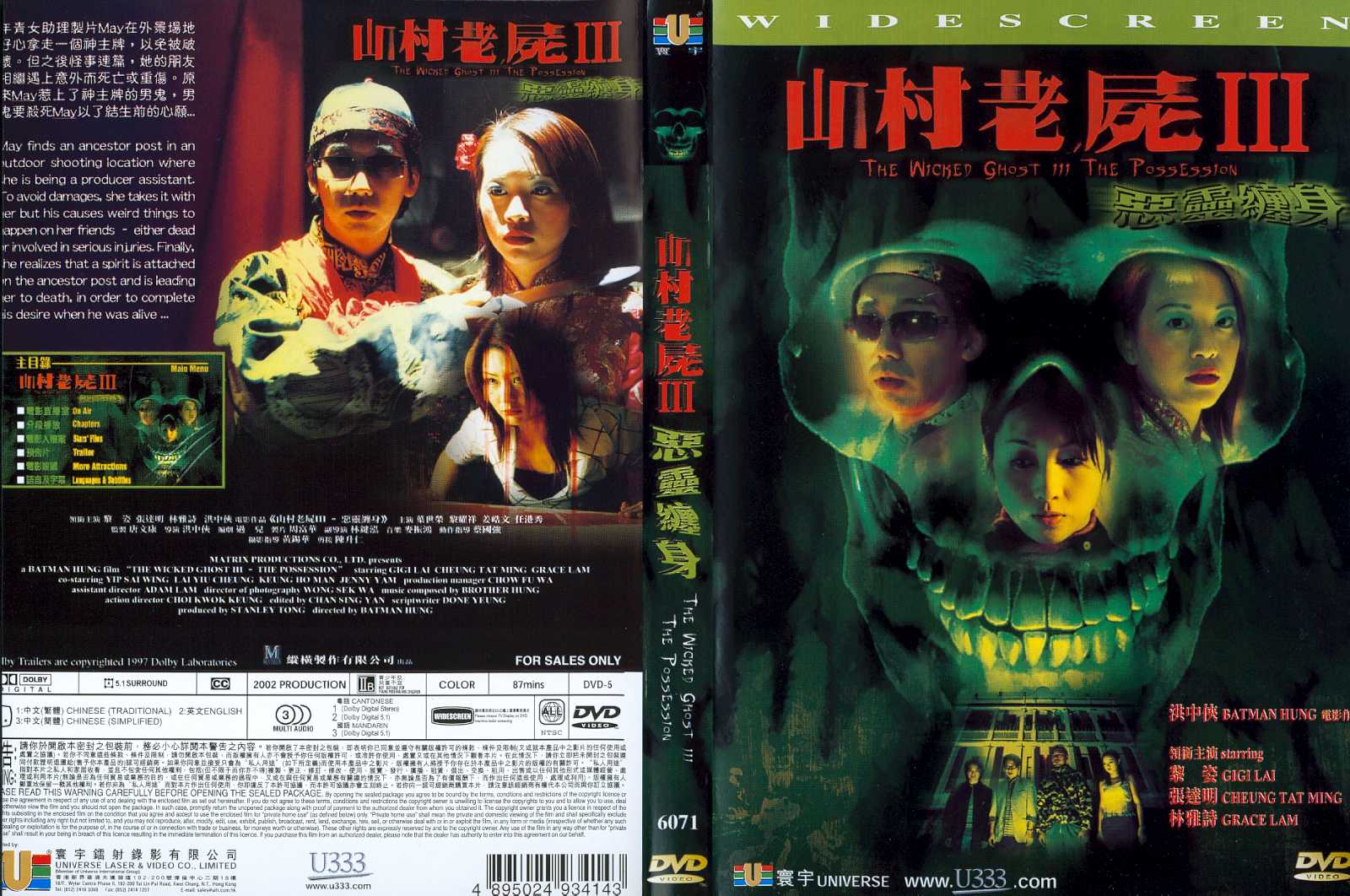 Wicked Ghost 3:The Possession, A Cover Scan